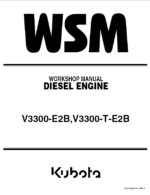 Kubota V3300-E2B V3300-T-E2B Diesel Engine Workshop Manual