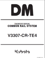 Kubota V3307-CR-TE4 Common Rail System Diagnosis Manual