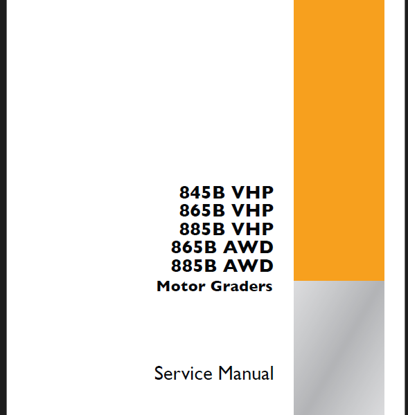 Case 845BVHP, 865BVHP, 885BVHP, 865BAWD, 885BAWD Motor Graders Service Manual (48050419D) (October 2017)