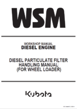 Kubota DIESEL PARTICULATE FILTER HANDLING MANUAL (FOR WHEEL LOADER) Workshop Manual