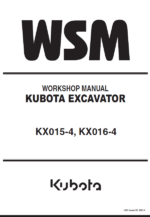 Kubota KX015-4 KX016-4 Excavator Workshop Manual