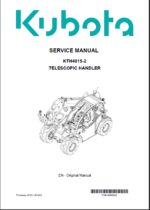Kubota KTH4815-2 Telescopic Handler SERVICE MANUAL