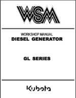 Kubota GL SERIES DIESEL GENEREATOR Workshop Manual
