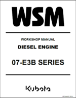 Kubota 07-E3B SERIES Diesel Engine Workshop Manual