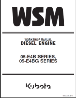 Kubota 05-E4B SERIES 05-E4BG SERIES Workshop Manual