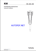 Kubota Overhauling instruction of 155 205 305 Workshop Manual