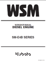 Kubota SM-E4B SERIES Diesel Engine Workshop Manual