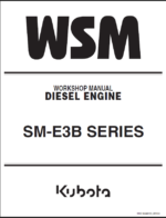 Kubota SM-E3B SERIES Diesel Engine Workshop Manual