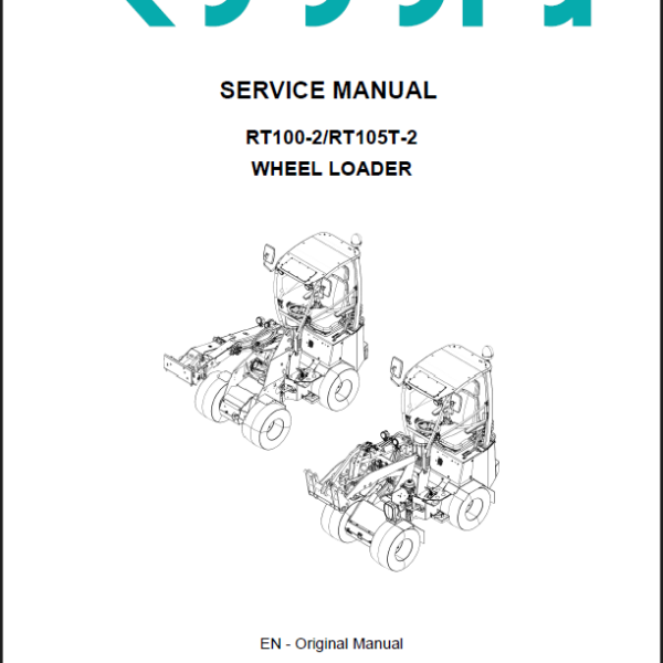 Kubota RT100-2 RT105T-2 Wheel Loader Service Manual