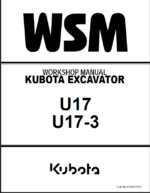 Kubota U17 U17-3 Code No.97899-61970 Excavator Workshop Manual