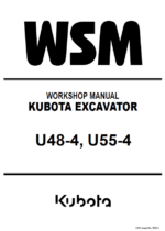 Kubota U48-4 U55-4 Excavator KiSC issued 04 2023 A Workshop Manual