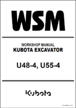 Kubota U48-4 U55-4 KiSC Excavator issued 03 2010 A Workshop Manual