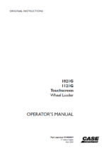 Case 1021G, 1121G Touchscreen Operators Manual (91900007) (April 2023)