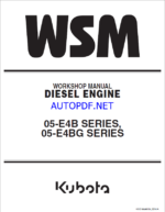 Kubota 05-E4B SERIES 05-E4BG SERIES Workshop Manual