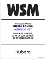Kubota 05-E4B SERIES 05-E4BG SERIES Workshop Manual