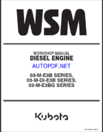 Kubota 03-M-E3B SERIES 03-M-DI-E3B SERIES 03-M-E3BG SERIES (2) Workshop Manual
