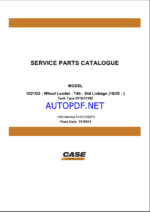Case 1021G2 T4B Wheel Loader Service Parts Catalogue (531613102PC) (November 2023)