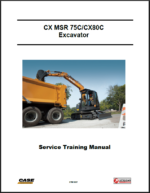 Case CX MSR 75C, CX80C Excavator Service Training Manual (STM 5337)