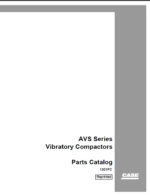 Case AVS Series Vibratory Compactors Parts Catalog (1301PC)