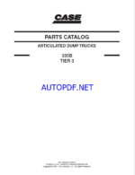 Case 335B Tier 3 Articulated Dump Trucks Parts Catalog (87659352)