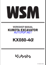 Kubota KX080-4α Excavator Workshop Manual