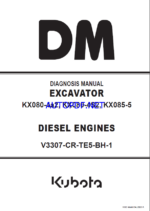 Kubota KX080-4a2, KX080-4S2, KX085-5 Excavator Workshop Manual