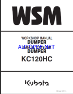 Kubota KC120HC Dumper Workshop Manual