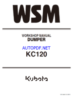 Kubota KC120 Dumper Workshop Manual