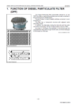 Kubota DIESEL PARTICULATE FILTER HANDLING MANUAL (FOR EXCAVATOR) Workshop Manual