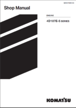 Komatsu SAA4D107E-5 Engine Shop Manual (SEN07009-03)