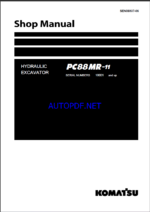 Komatsu PC88MR-11 Crawler Excavator Shop Manual (SEN06937-06) (SN 10001-UP)