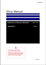 Komatsu JMHB370V-1 Attachment Shop Manual (SEN06684-10) (SN 52156-UP)