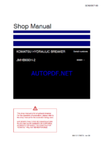 Komatsu JMHB660H-2 Attachment Shop Manual (SEN06977-08) (SN 00001-00069)