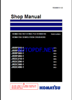 Komatsu JRRP360-1, JRRP490-1 Attachment Shop Manual (RENBM0101-00)