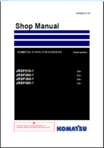 Komatsu JRSP210-1, JRSP290-1, JRSP360-1 Attachment Shop Manual (RENBM0102-00)