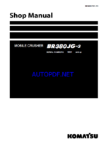 omatsu BR380JG-3 Mobile Crusher Shop Manual (SEN06703-13) (SN 5001-UP)