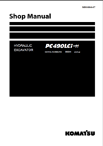 Komatsu PC490LCI-11 Crawler Excavator Shop Manual (SEN06944-07) (SN 86044-UP)
