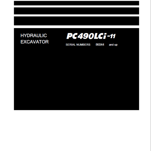 Komatsu PC490LCI-11 Crawler Excavator Shop Manual (SEN06944-07) (SN 86044-UP)