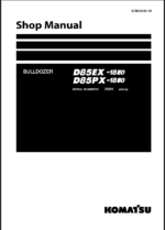 Komatsu D85EX-18E0, D85PX-18E0 Crawler Dozer Shop Manual (SEN06909-08) (SN 25001-UP)