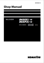 Komatsu D65EXi-18, D65PXi-18 Crawler Dozer Shop Manual (SEN06646-13) (SN 90997-UP)Komatsu D65EXi-18, D65PXi-18 Crawler Dozer Shop Manual (SEN06646-13) (SN 90997-UP)