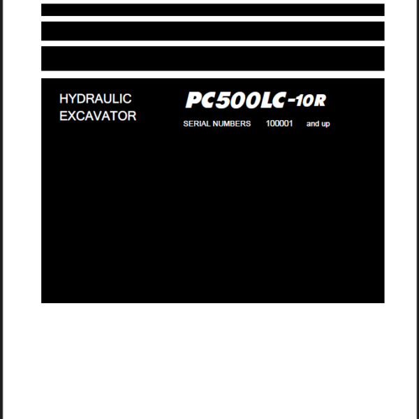 vKomatsu PC500LC-10R Crawler Excavator Shop Manual (SEN06722-15) (SN 100001-UP)