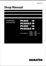 Komatsu PC450LC-8R Crawler Excavator Shop Manual (SEN04239-20) (SN 75001-UP)