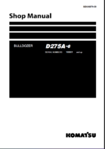 Komatsu D275A-6 Crawler Dozer Shop Manual (SEN06879-09) (SN 180001-UP)