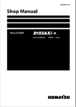 Komatsu D155AXi-8 Crawler Dozer Shop Manual (SEN06521-22) (SN 100040-UP)