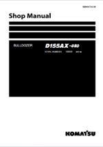 Komatsu D155AX-8E0 Crawler Dozer Shop Manual (SEN06762-08) (SN 100358-UP)
