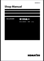 Komatsu D155A-6 Crawler Dozer Shop Manual (SEN02854-30) (SN 85001-UP)