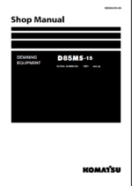 Komatsu D85MS-15 Crawler Dozer Shop Manual (SEN04305-05) (SN 1001-UP)