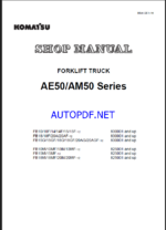 Komatsu FB20AGF-12 Electric Forklift Shop Manual (BBA12E1-14)