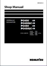 Komatsu PC400-8R, PC400LC-8R, PC450-8R Crawler Excavator Shop Manual (SEN04239-20) (SN 75001-UP)