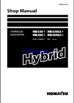 Komatsu HB365LC-1 Crawler Excavator Shop Manual (SEN06366-08) (SN 1001-UP)